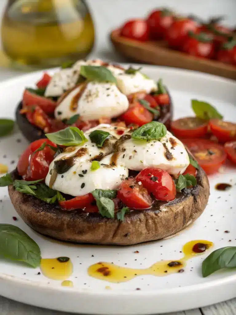 Caprese Stuffed Portobellos
