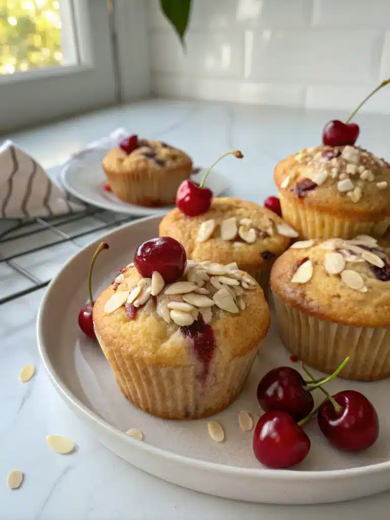 Cherry Almond Muffins