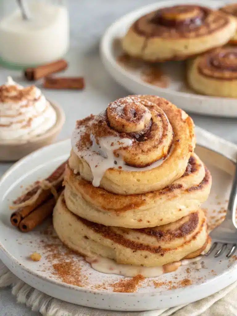 Cinnamon Roll Pancakes