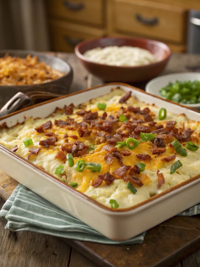 Cowboy Mashed Potato Casserole
