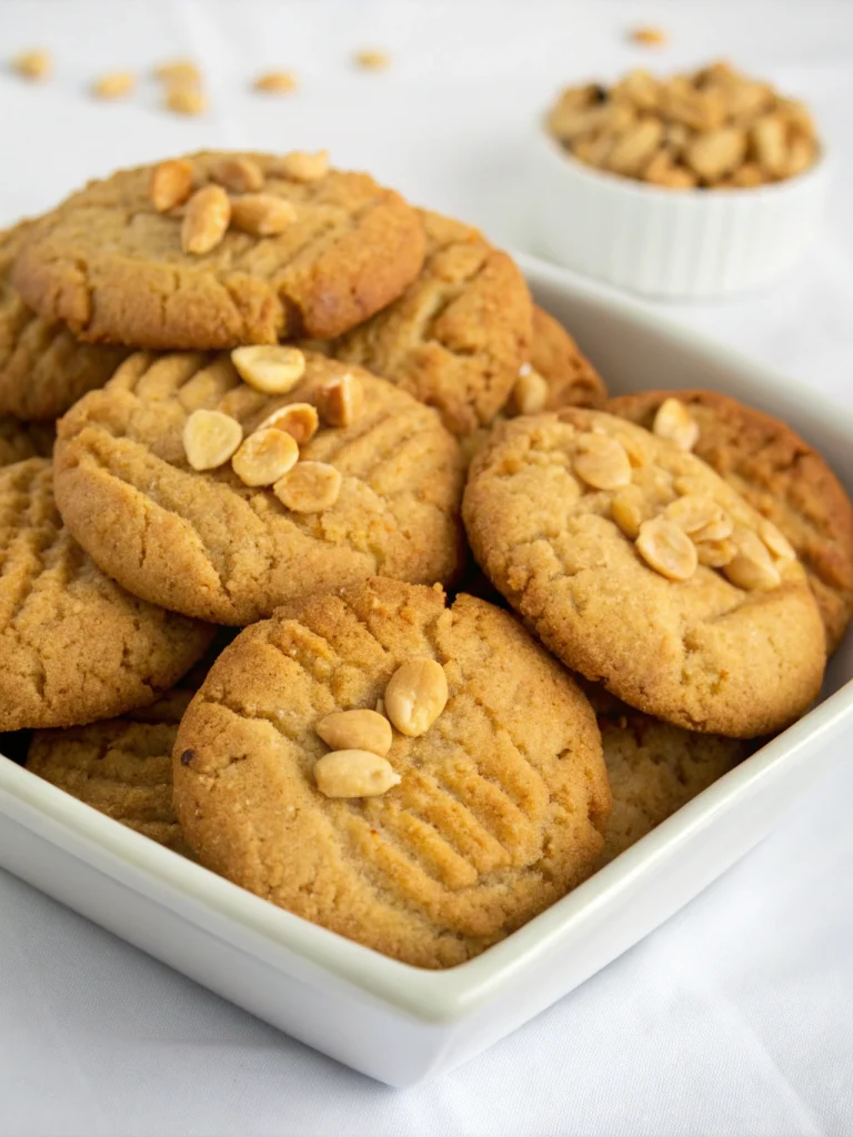 Crispy Peanut Butter Cookies