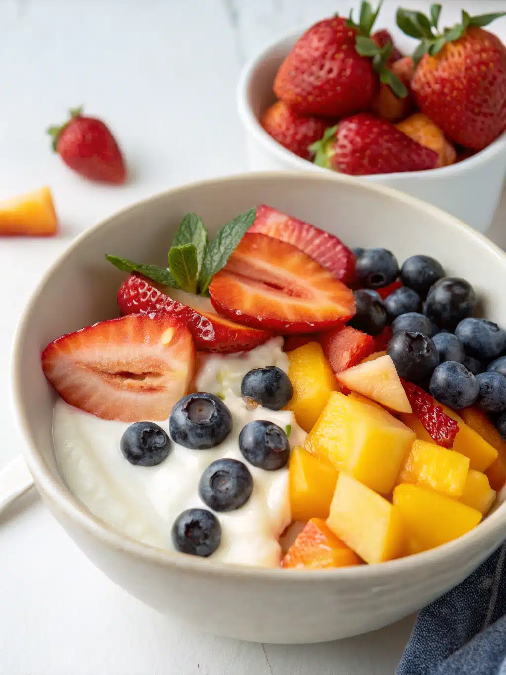 Greek Yogurt with Summer Fruit