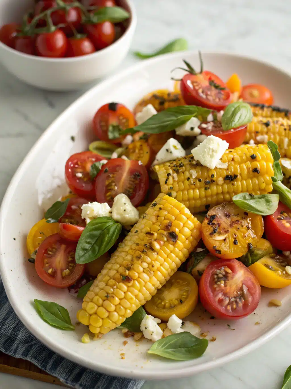 Grilled Corn & Tomato Salad