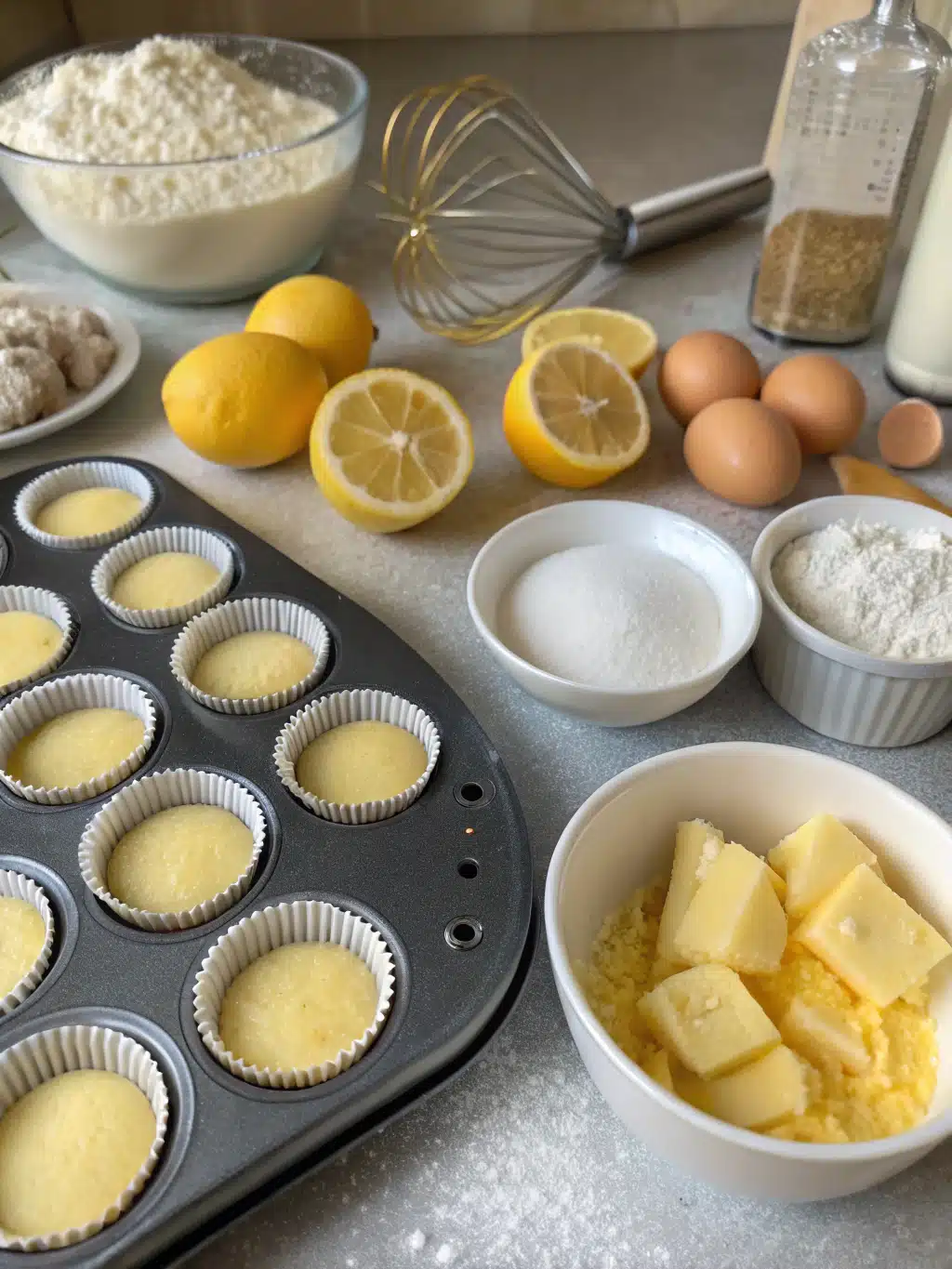 Lemon Muffins ingredients