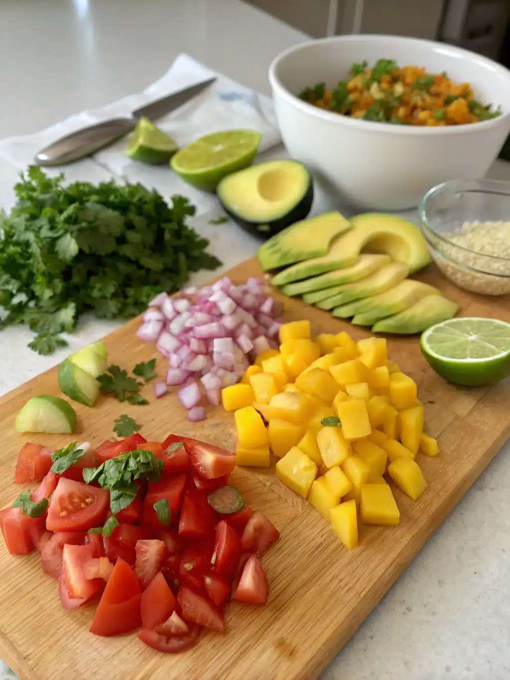 Mango Avocado Salsa Ingredients