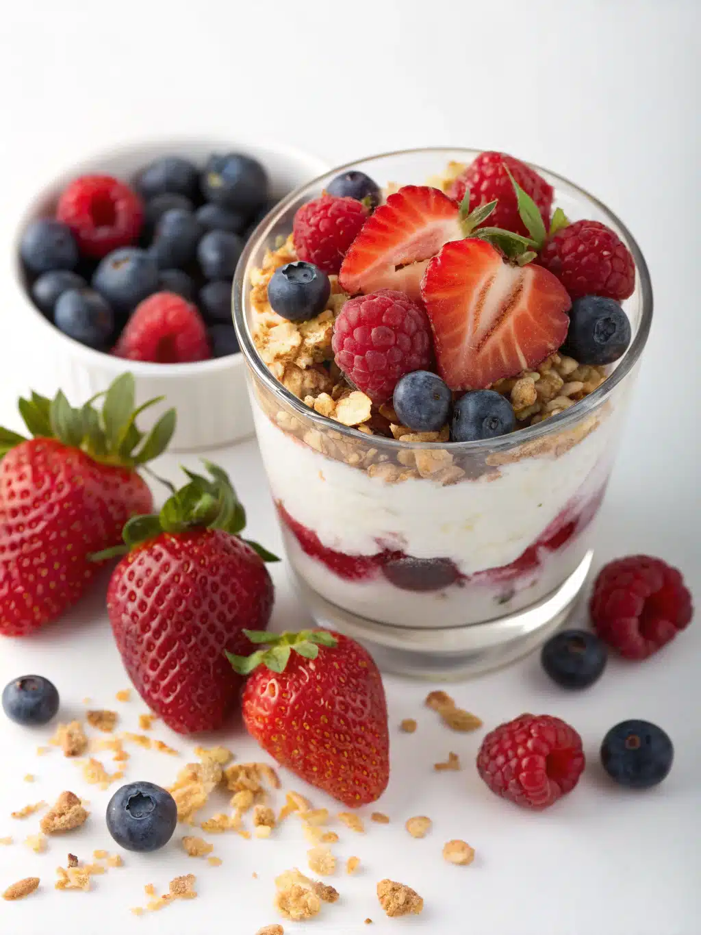 Mixed Berry Parfait Ingredients