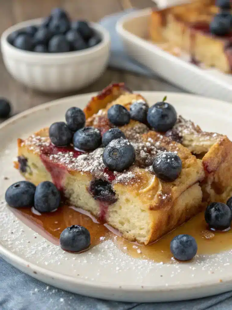 Overnight Blueberry French Toast