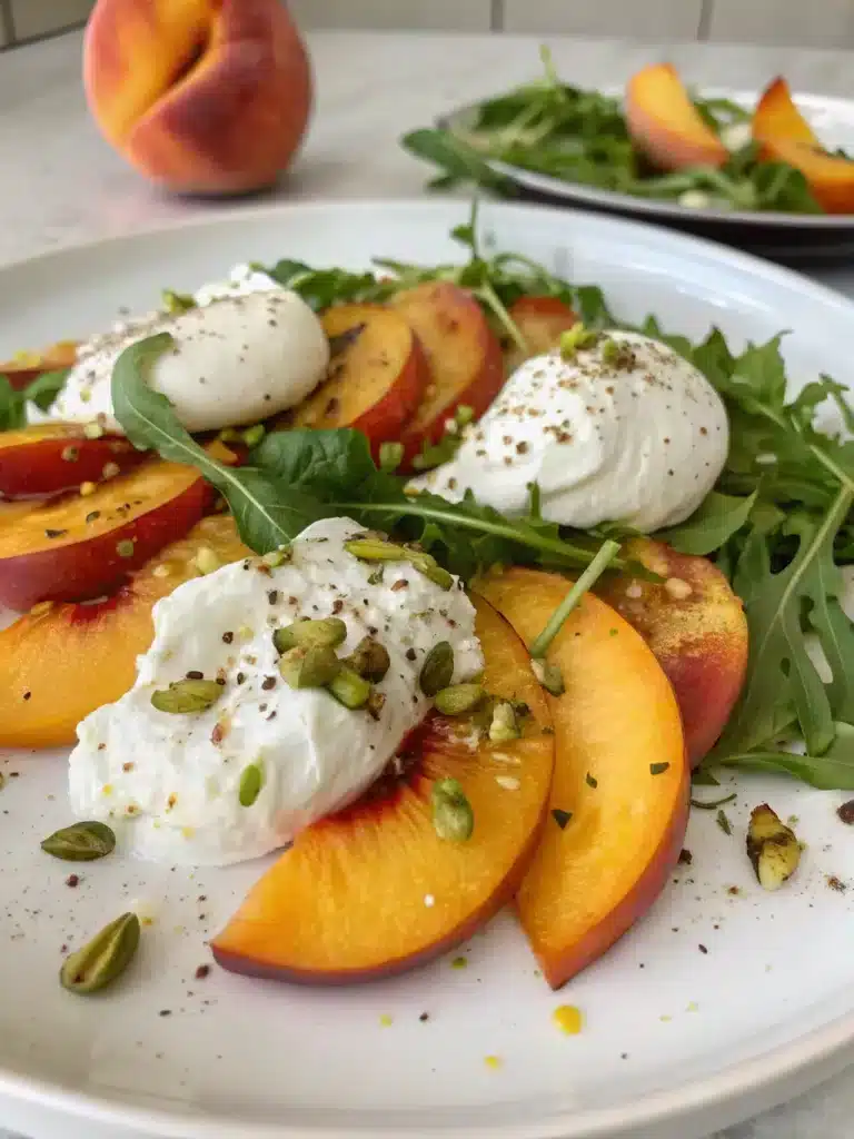 Peach Burrata Salad