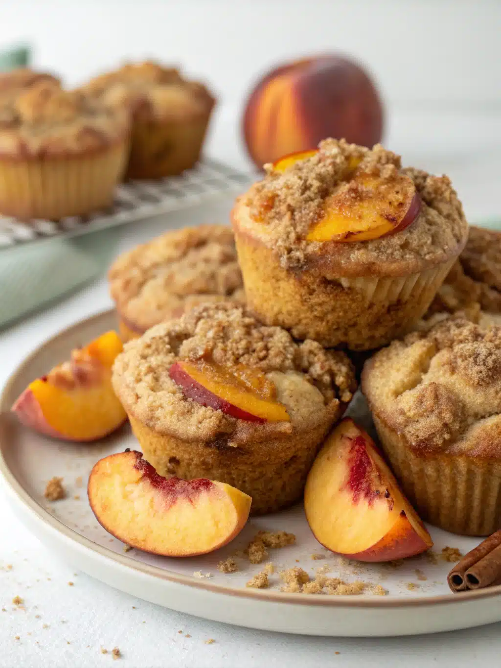 Peach Streusel Muffins