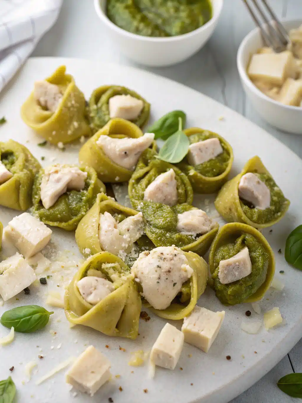 Pesto Chicken Tortellini ingredients