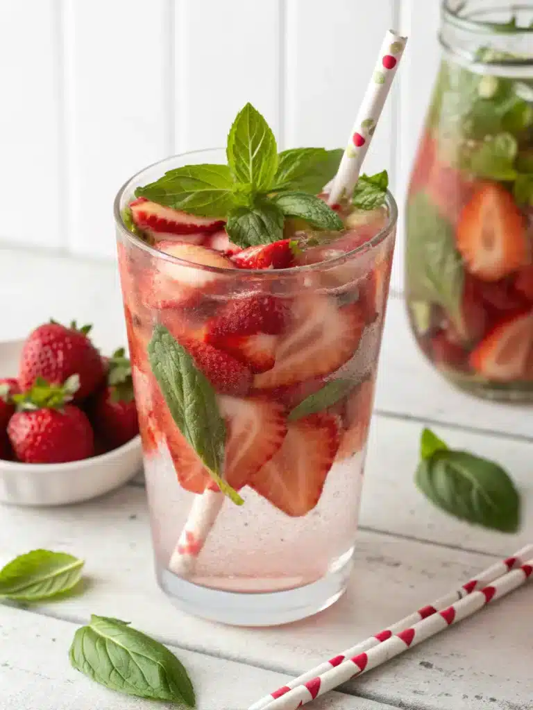 Strawberry Basil Lemonade