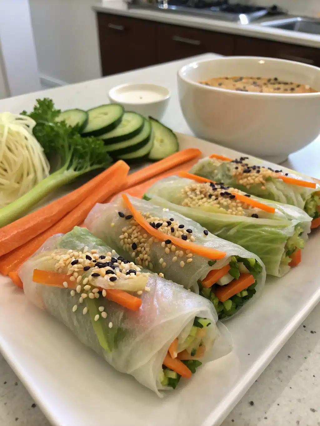 Ingredients for Veggie Spring Rolls