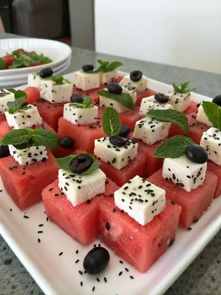 Watermelon Feta Bites