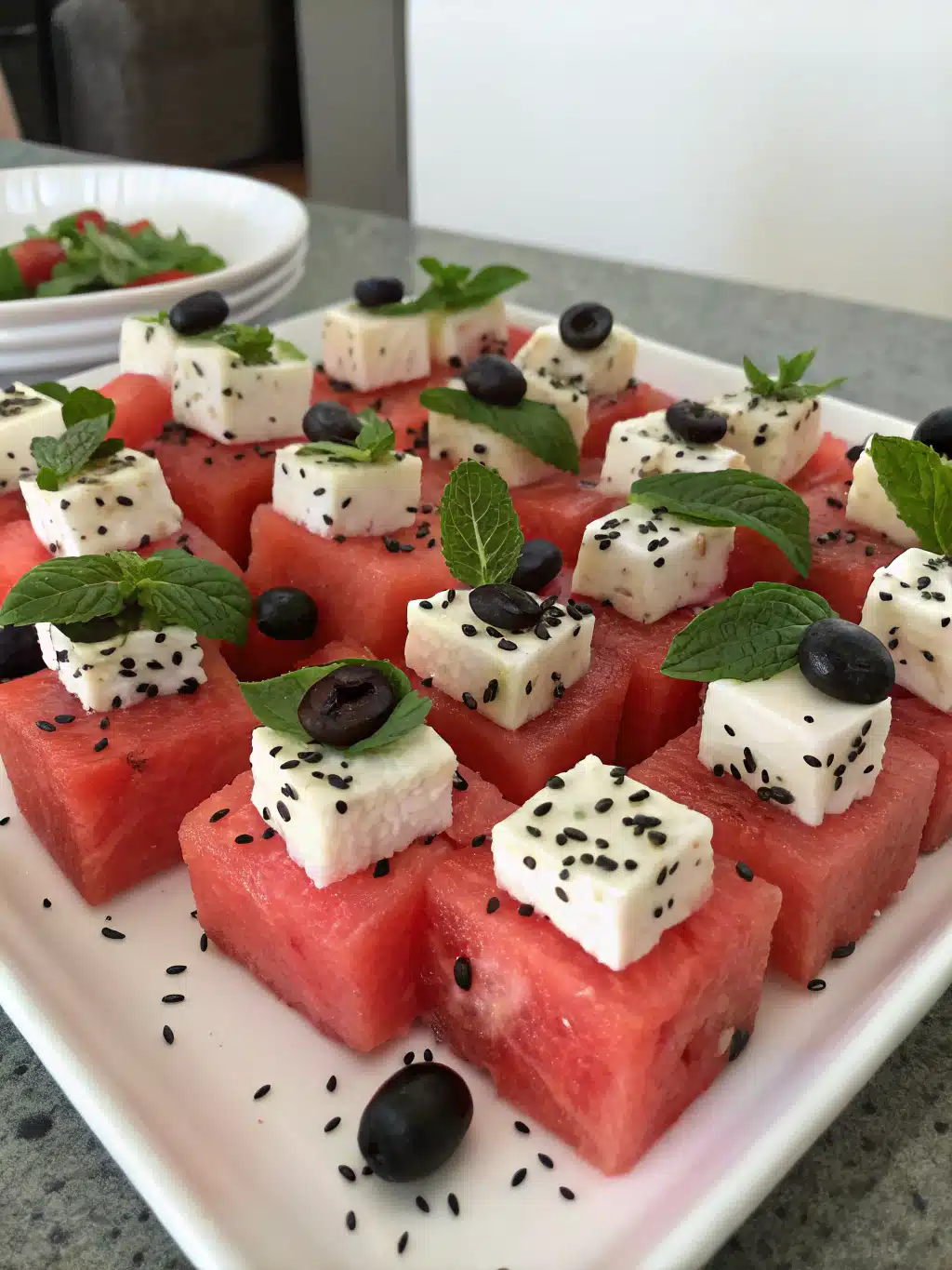 Watermelon Feta Bites