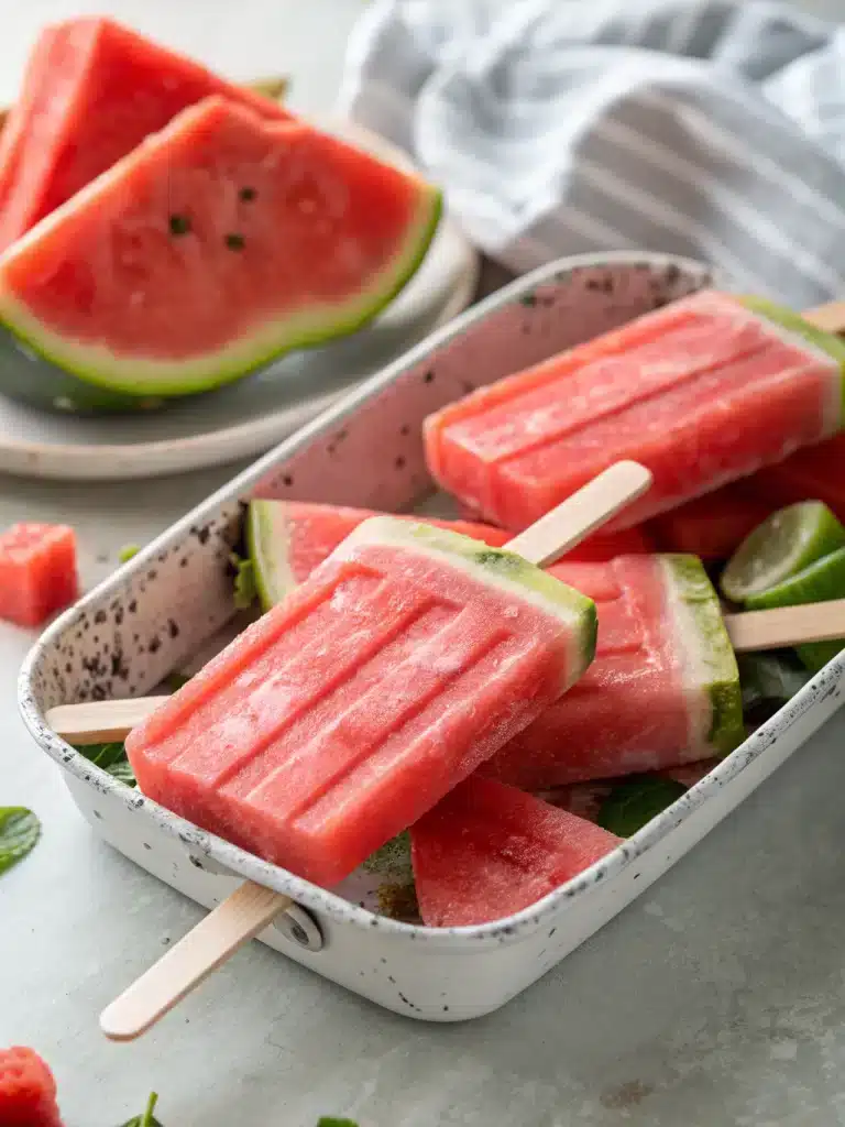 Watermelon Popsicles