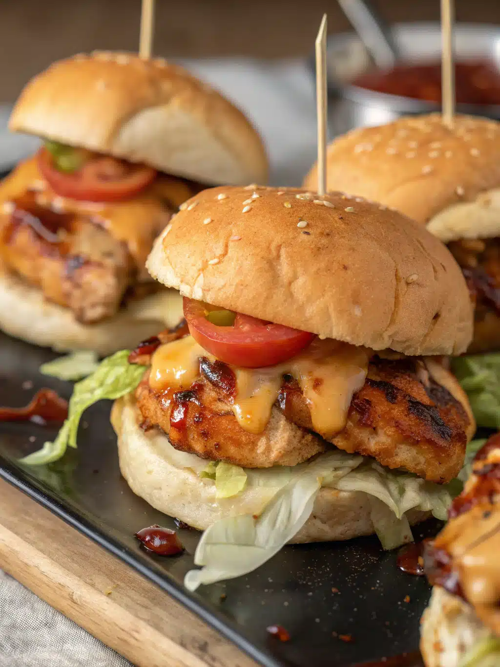 BBQ Chicken Sliders