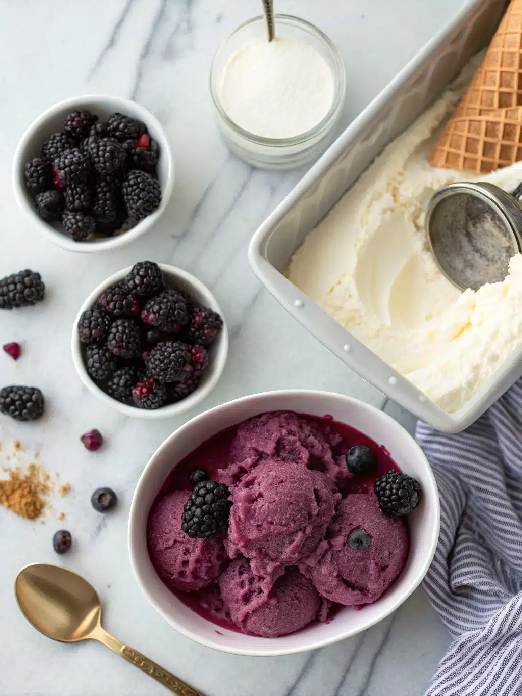 Blackberry Ice Cream Ingredients
