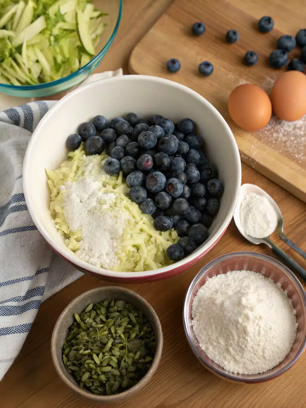 Blueberry Zucchini Bread Ingredients