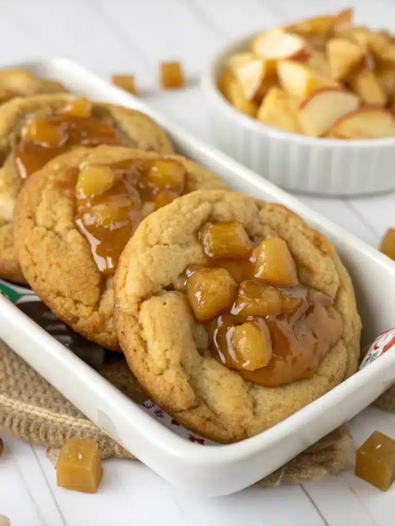 caramel apple cookies