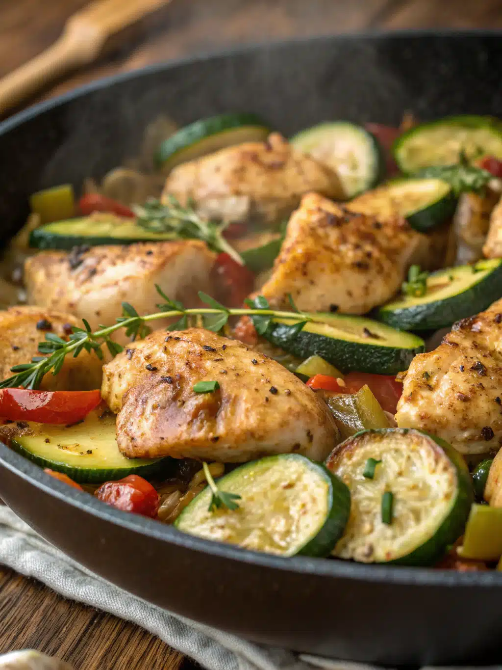 Chicken and Zucchini Skillet