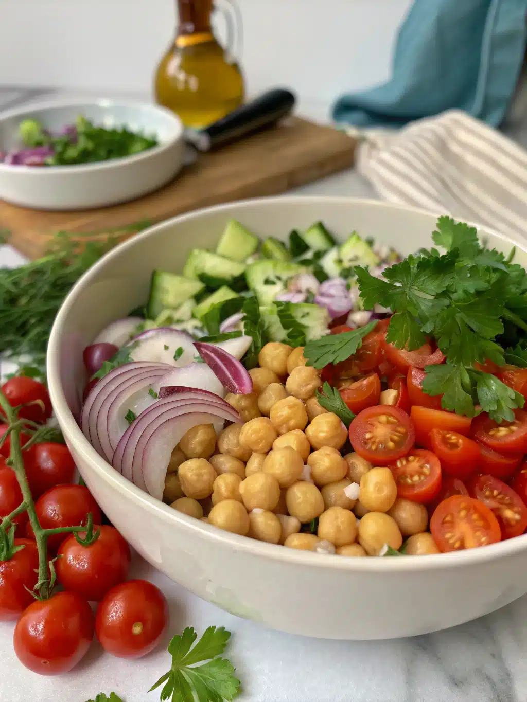 Chickpea Salad Ingredients