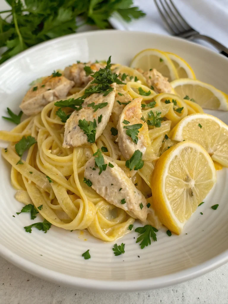creamy lemon chicken pasta