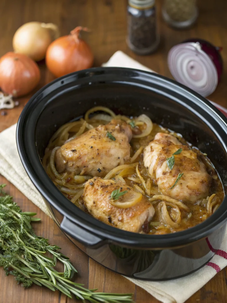 crockpot french onion chicken