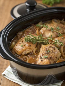 french onion chicken crock pot
