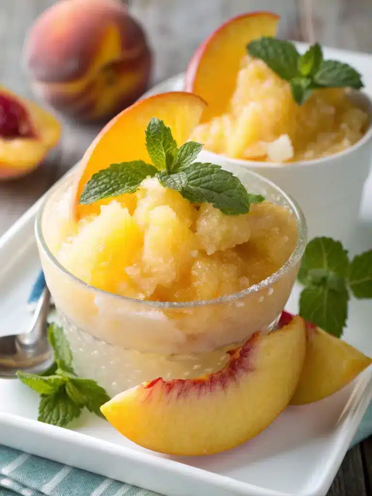 frozen peach lemonade
