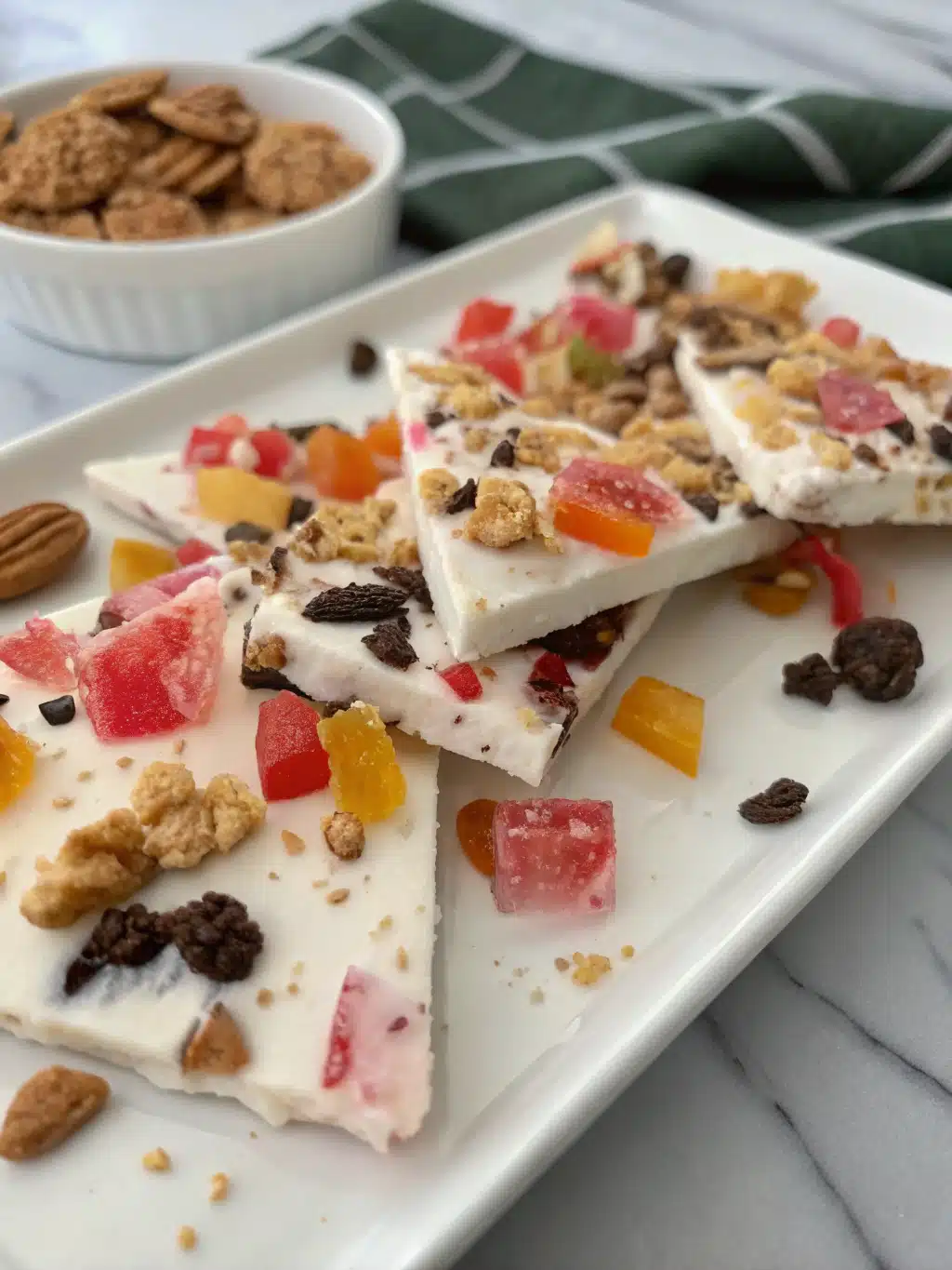 frozen yogurt bark
