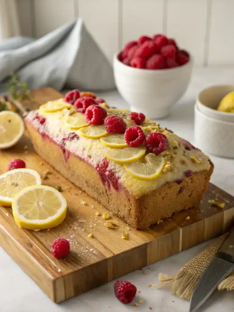 lemon raspberry loaf