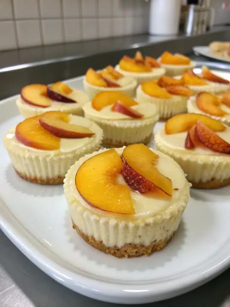peach cheesecake cups