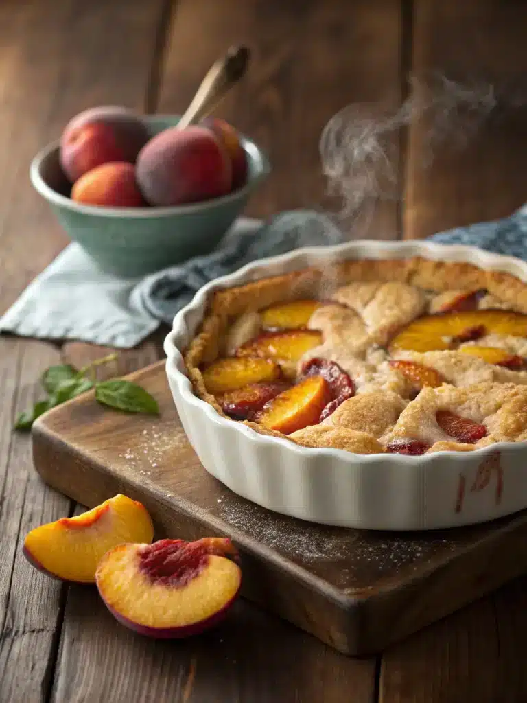 peach cobbler