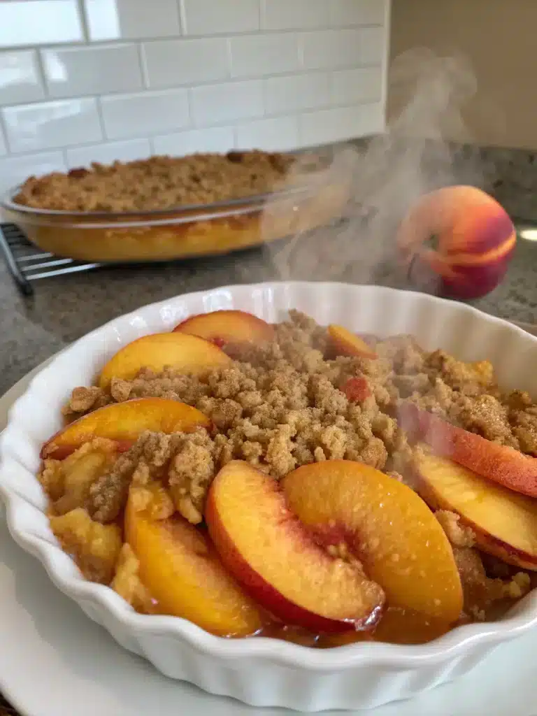 peach crisp