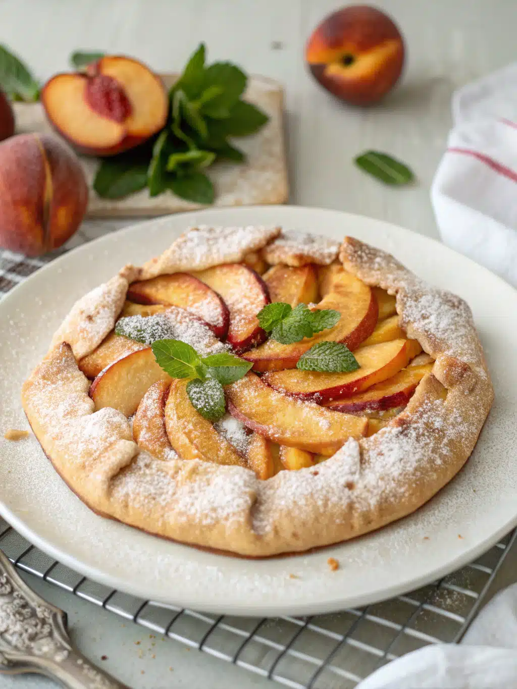 peach galette