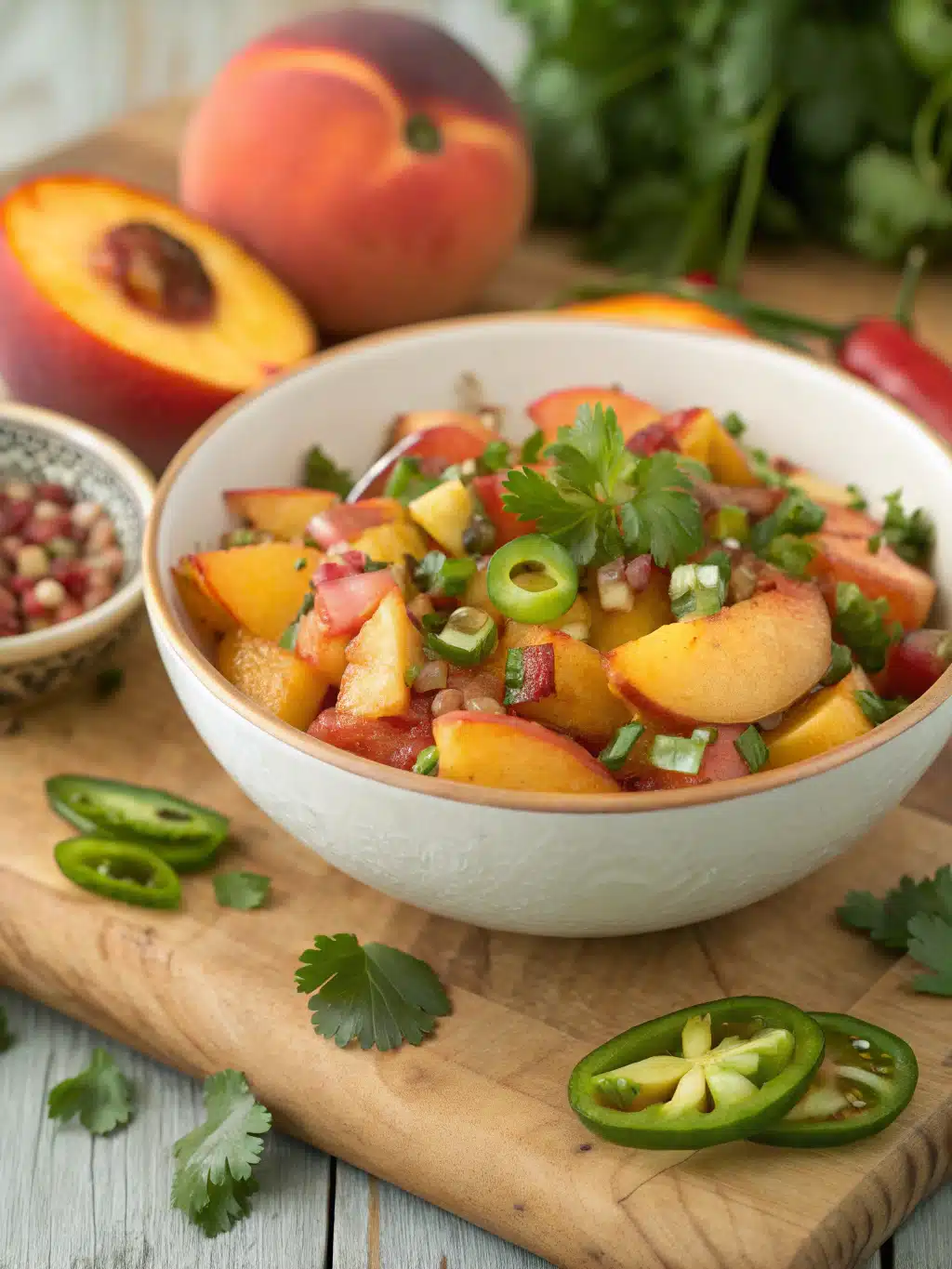 spicy peach salsa