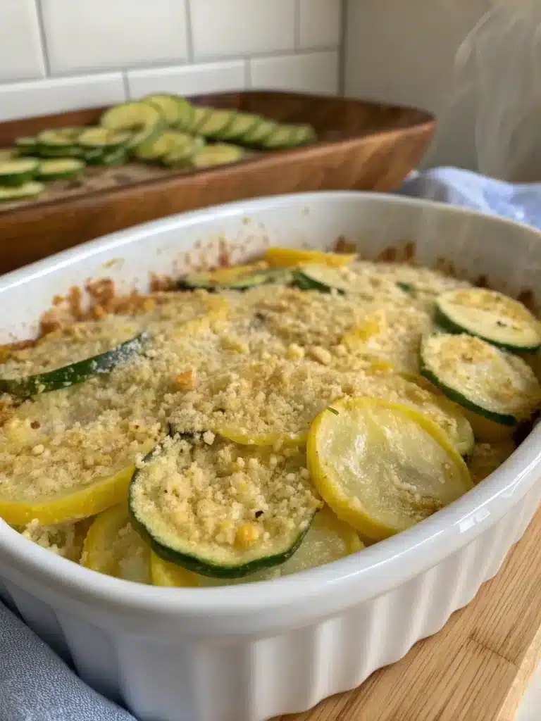 summer squash gratin