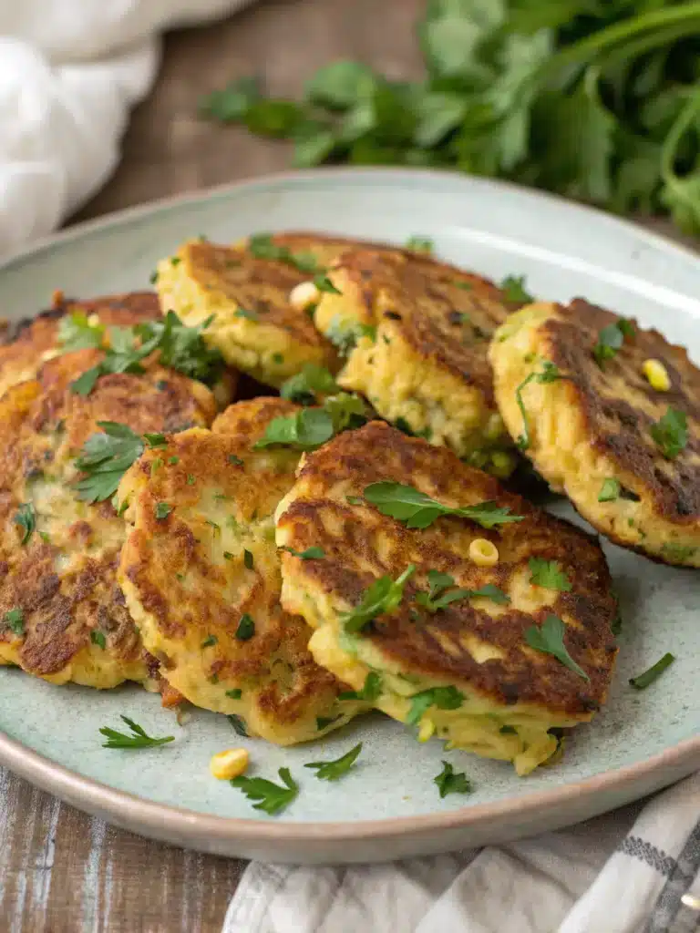 zucchini corn fritters