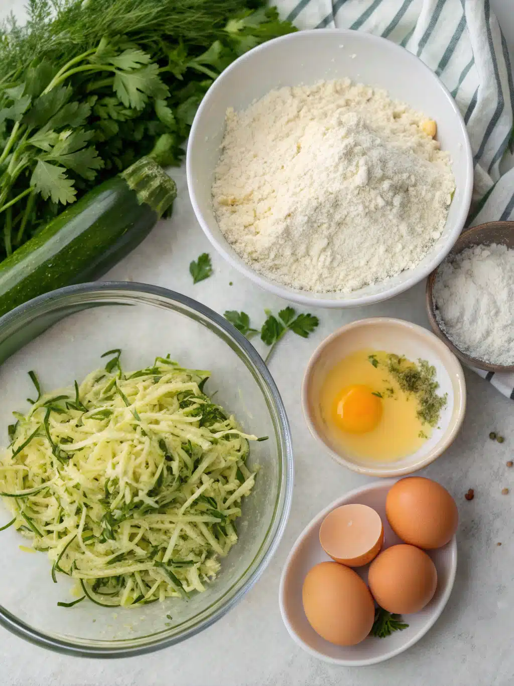 Zucchini Fritters Ingredients
