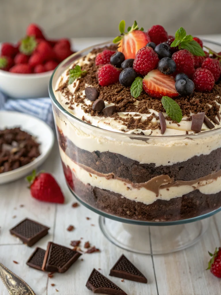 Baileys Chocolate Cheesecake Trifle
