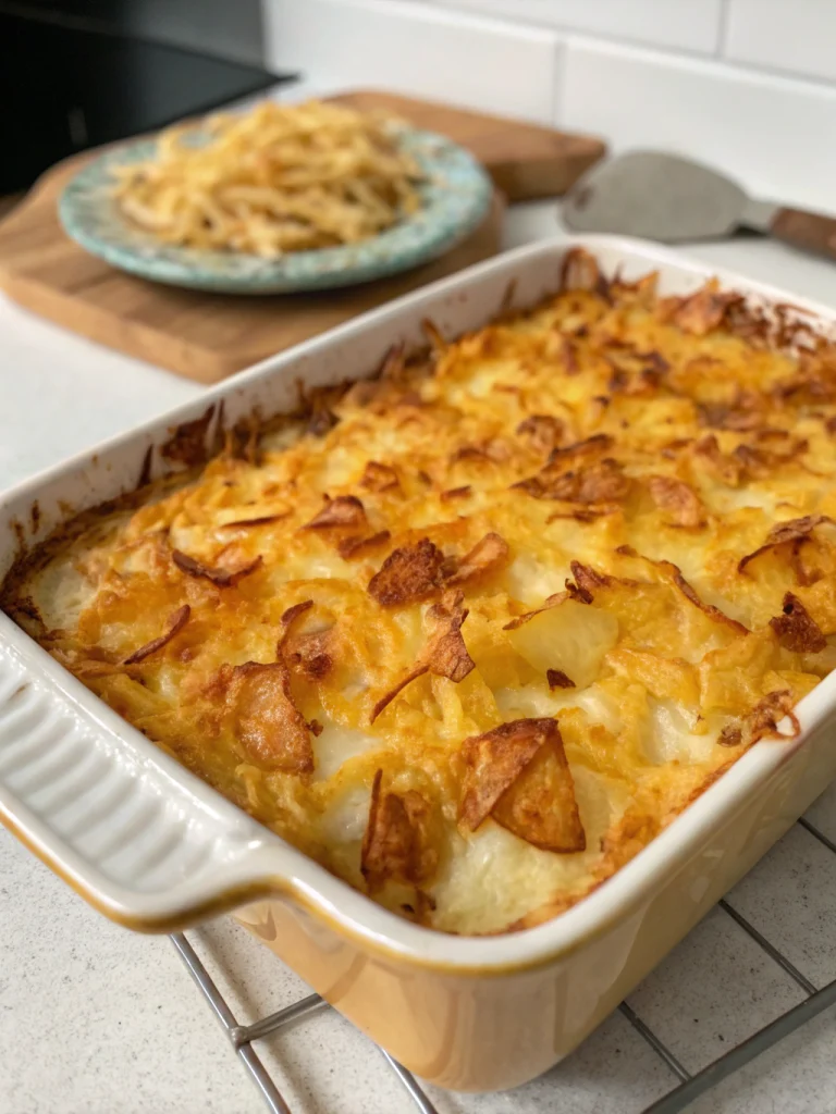 Cheesy Hash Brown Potato Bake