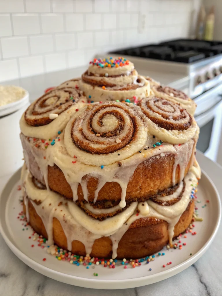 Cinnabon Cinnamon Roll Cake
