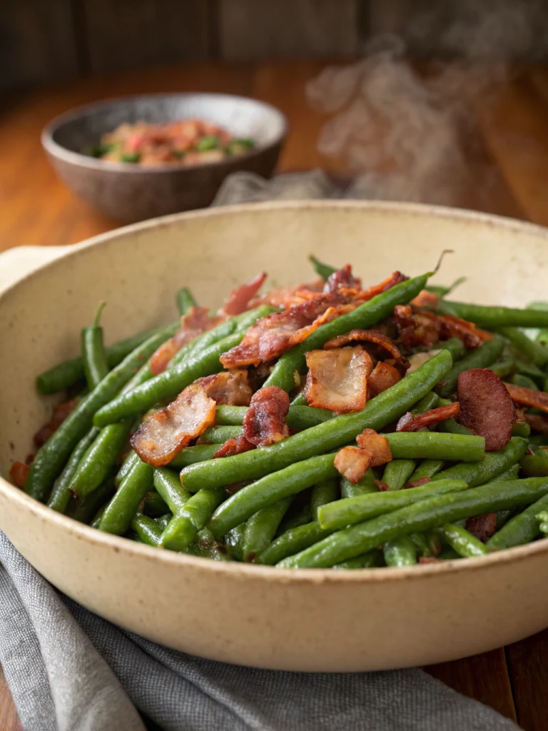 Country Green Beans and Bacon