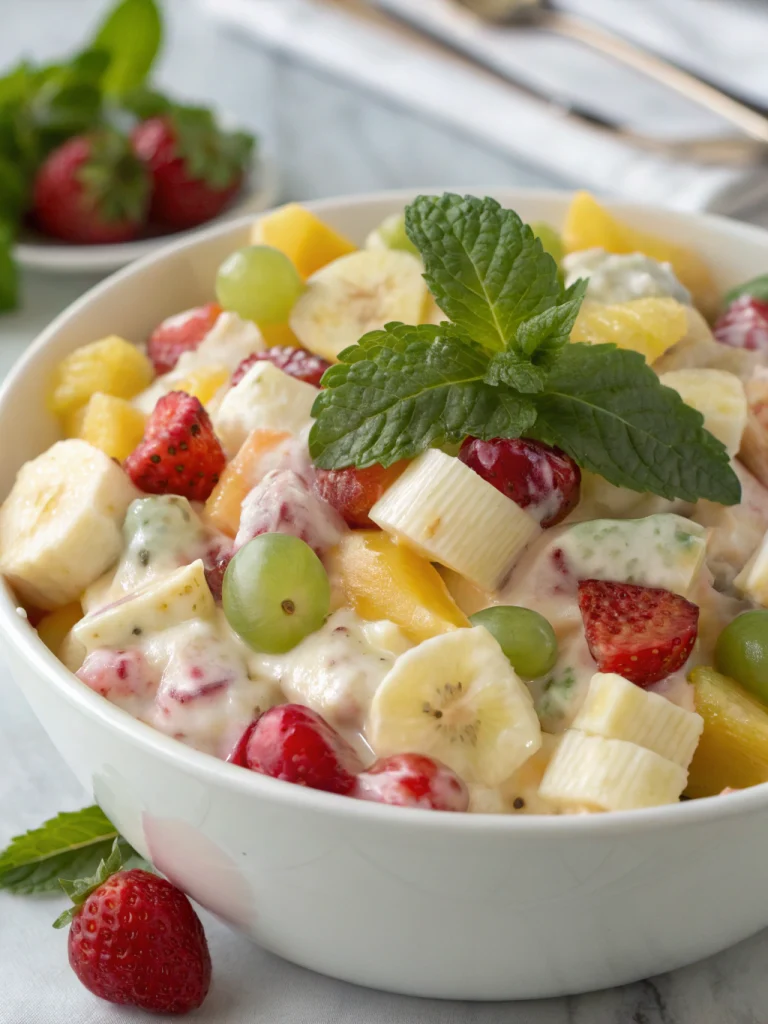 Creamy Ambrosia Fruit Salad