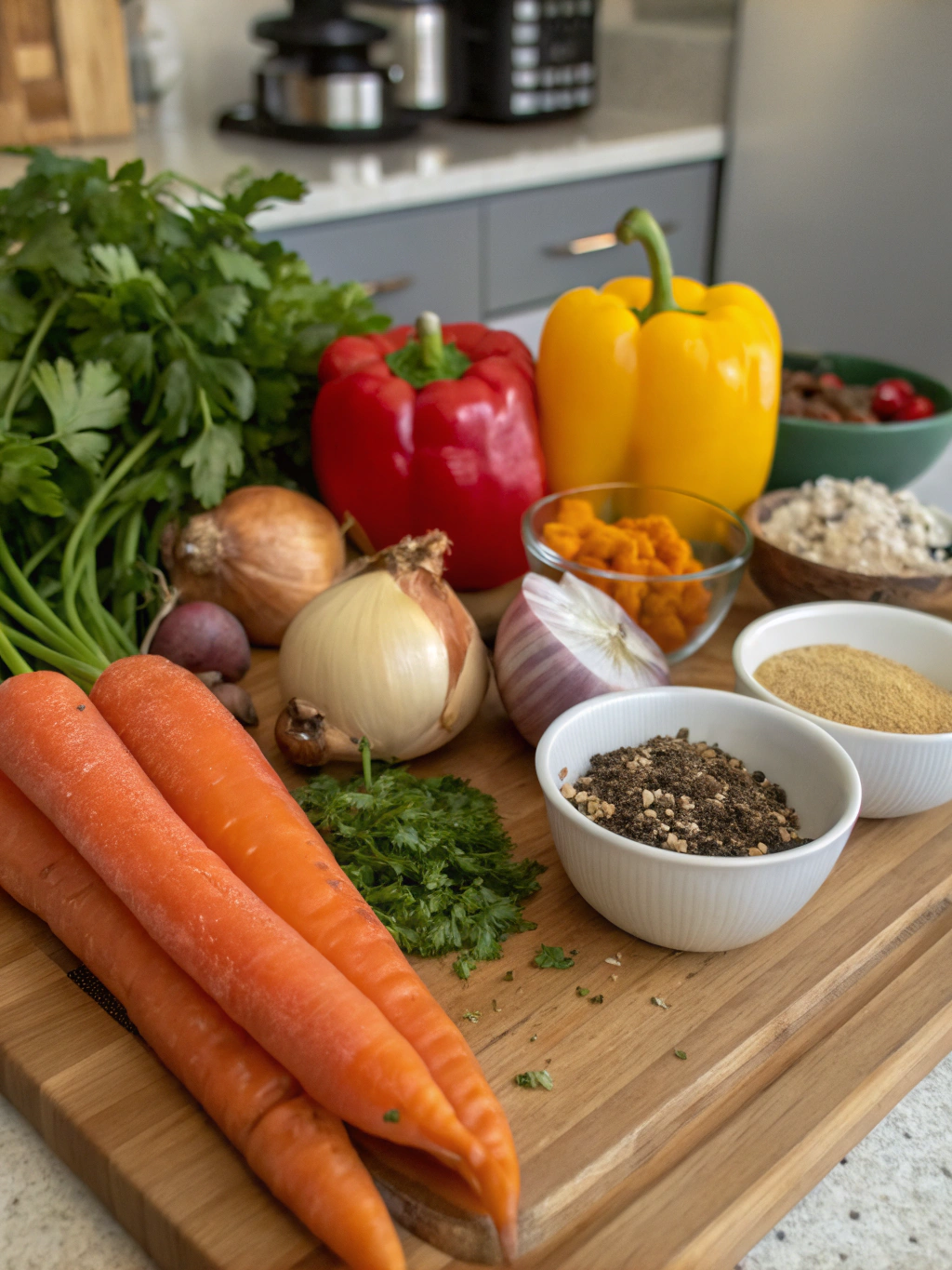Ingredients for Crispy Bacon Mac and Cheese