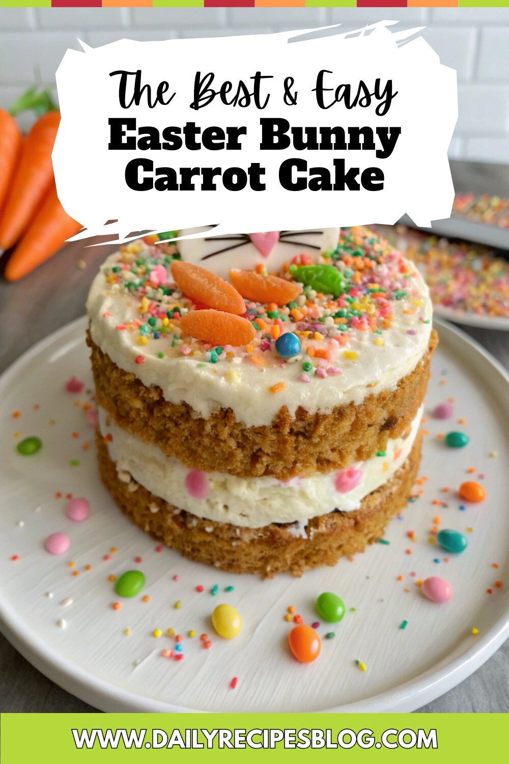 Easter Bunny Carrot Cake pinterest