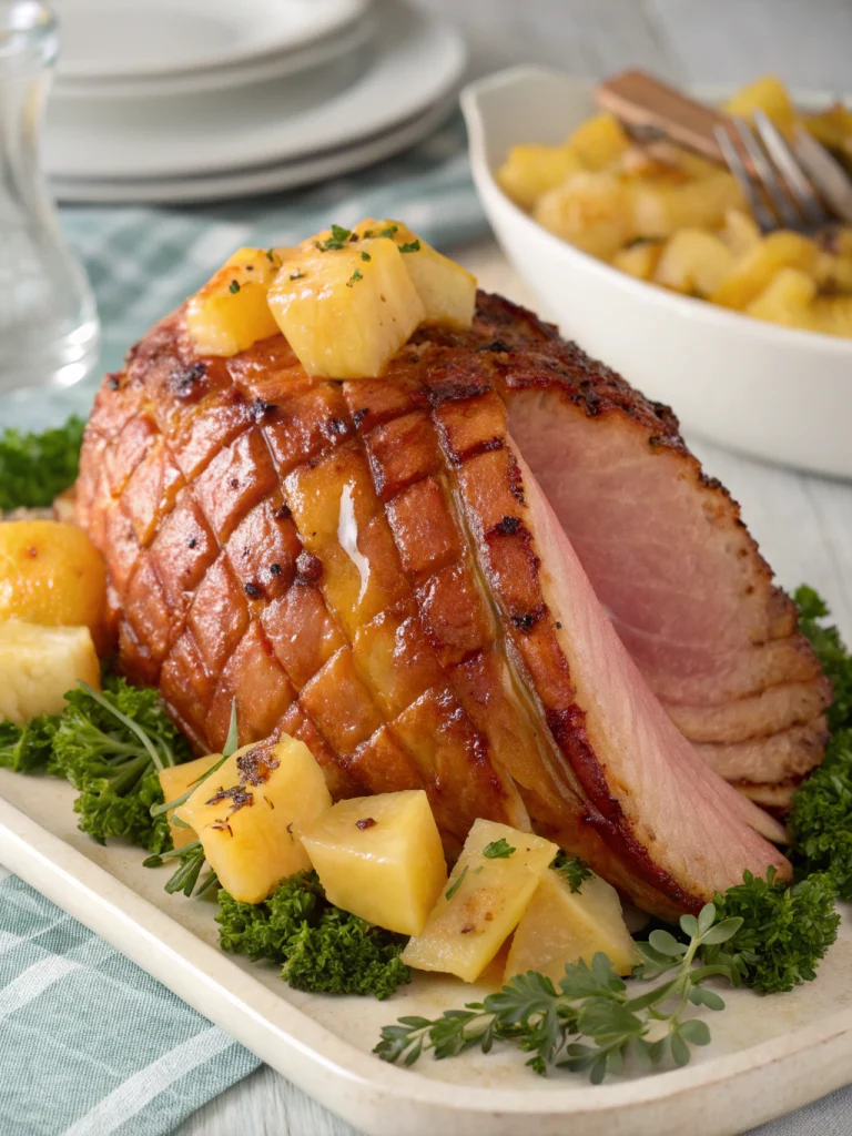 Easter Ham with Pineapple Glaze