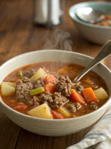 Easy Weeknight Hamburger Soup