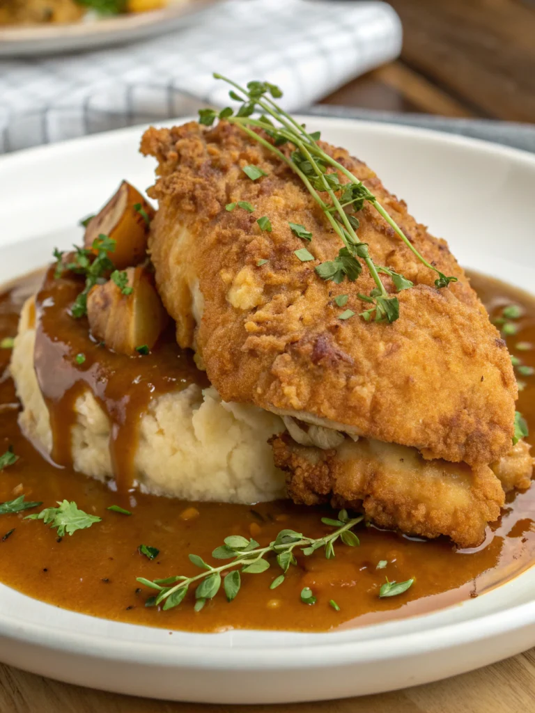 Golden Fried Chicken and Gravy