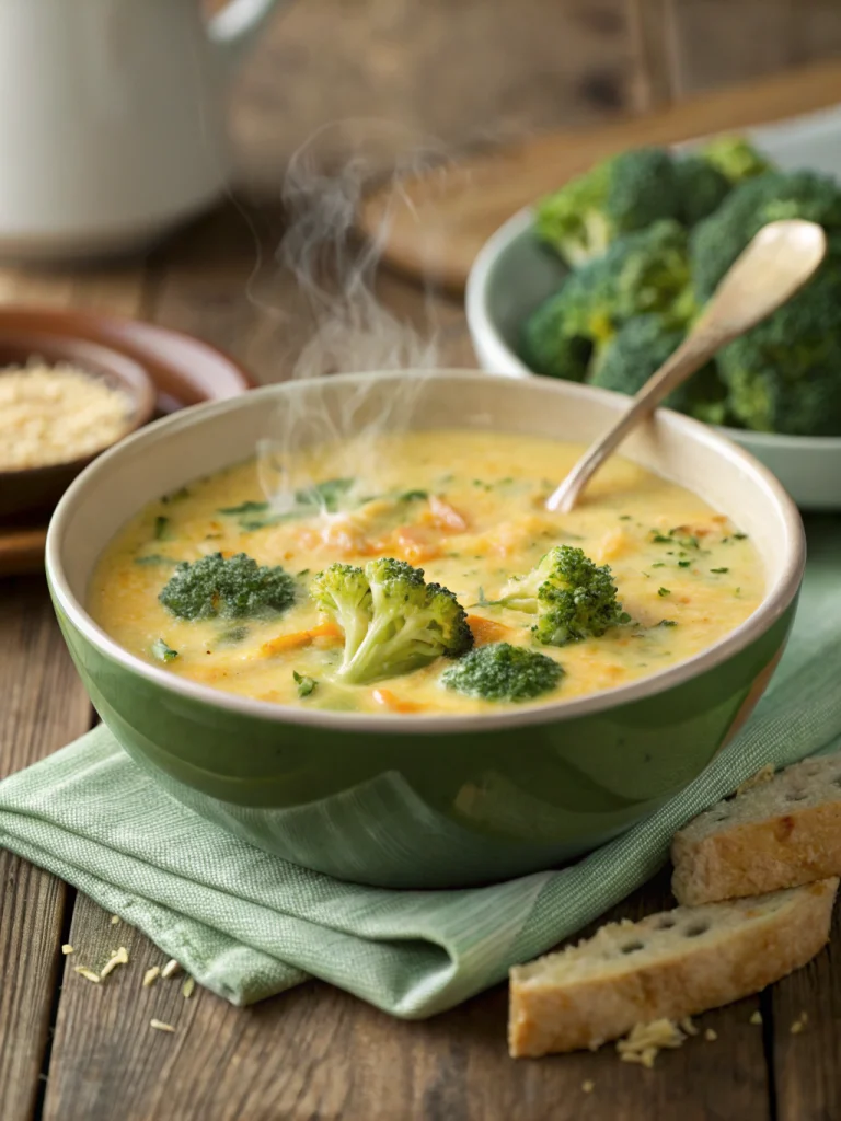 Homestyle Broccoli Cheese Soup
